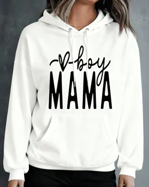 Boy Mama Mom Cozy Graphic...