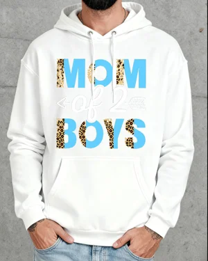 Mom of 2 Boys Cozy Graphic...