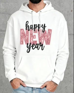 Happy New Year Pink Text...