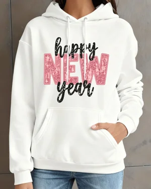 Happy New Year Pink Text...