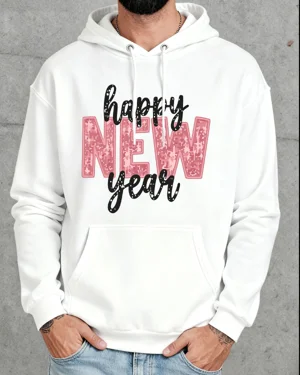 Happy New Year Pink Text...