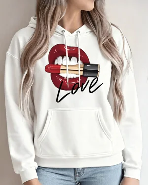 Love Red Lips with Lipstick...