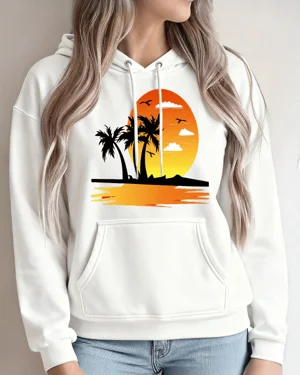 Sunset Tropical Beach with...