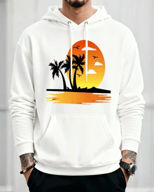 Sunset Tropical Beach with...