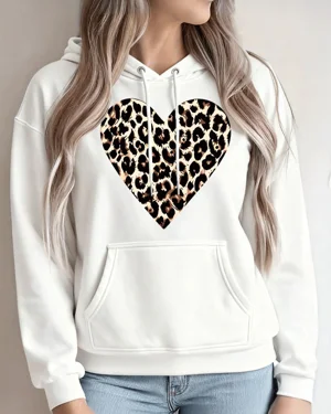 Leopard Print Heart Cozy...
