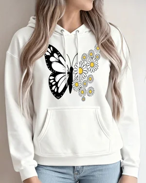 Butterfly and Daisy Floral...