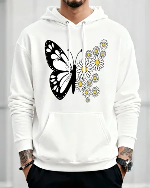 Butterfly and Daisy Floral...