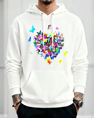 Colorful Butterflies Heart...