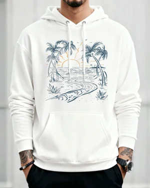 Tropical Sunset Beach with...