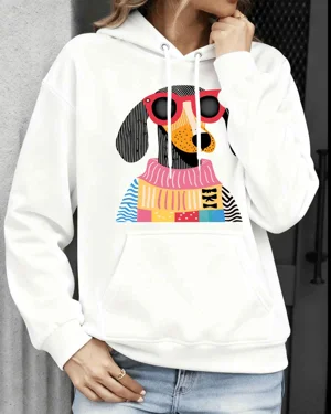 Colorful Dog with Red...