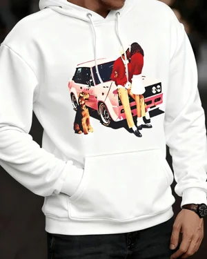 Couple Kissing by Retro Car...