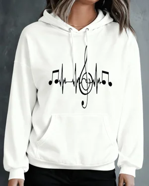 Music Heartbeat Treble Clef...