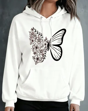 Floral Butterfly Outline...