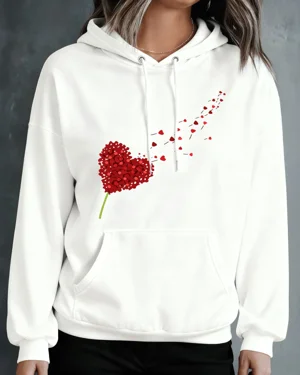 Flying Red Heart Petals...