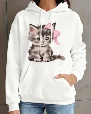 Cute Gray Kitten with Pink...