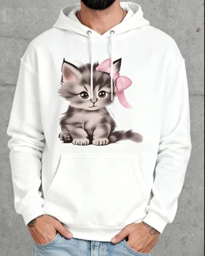 Cute Gray Kitten with Pink...