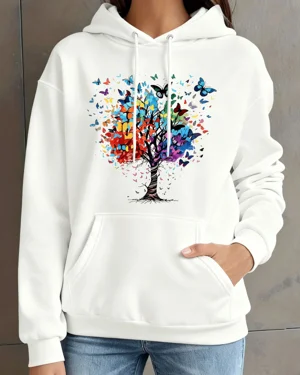 Colorful Tree with Flying...