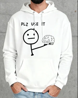 Plz Use It Brain Cartoon...