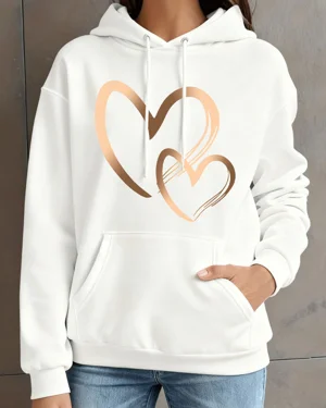 Golden Double Heart Outline...