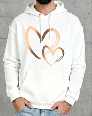 Golden Double Heart Outline...