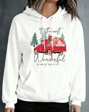 Christmas Red Truck with...