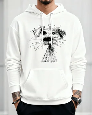 Scribble Sketch Dog Face...