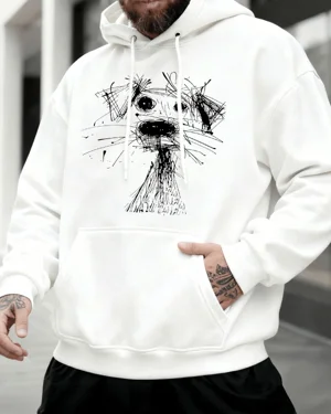 Scribble Sketch Dog Face...