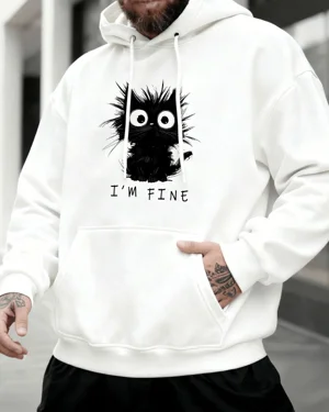 I'm Fine Stressed Cat Cozy...