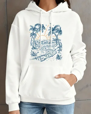 Tropical Beach Sunset Cozy...