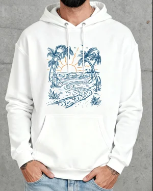 Tropical Beach Sunset Cozy...