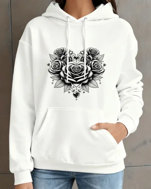 Black Rose Heart Bouquet...