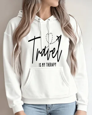 Travel Is My Therapy Cozy...