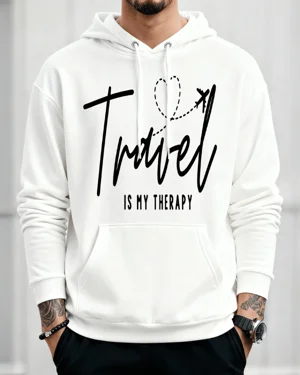 Travel Is My Therapy Cozy...