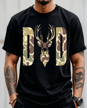 Camouflage Deer Dad Summer...