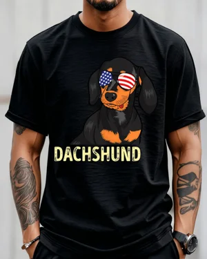 Patriotic Dachshund Dad...