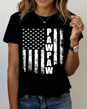 Pawpaw Dad American Flag...