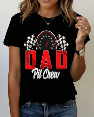 Dad Pit Crew Summer Cotton...
