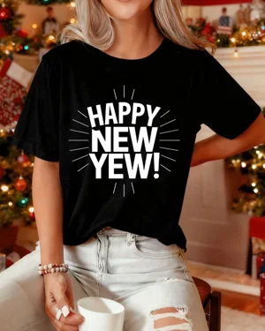 Happy New Year Yew Text...