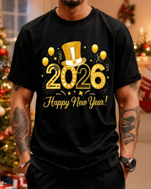 2026 New Year Gold Balloons...