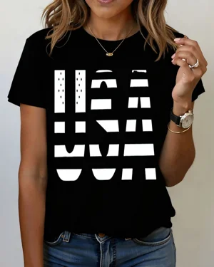 USA Flag Stripes Summer...