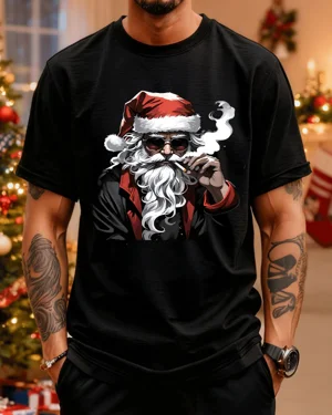 Christmas Santa Smoking...