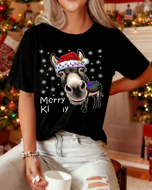 Christmas Donkey with Santa...