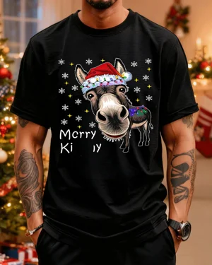 Christmas Donkey with Santa...