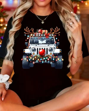 Christmas Jeep with Lights...
