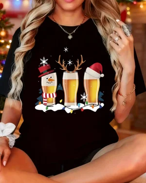 Christmas Beer Glasses with...