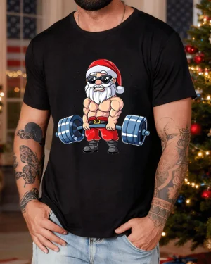 Christmas Muscular Santa...