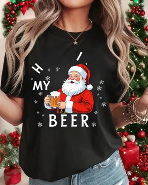 Christmas Santa Holding...