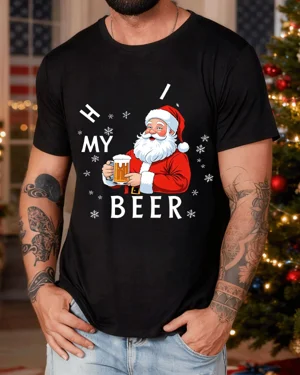 Christmas Santa Holding...