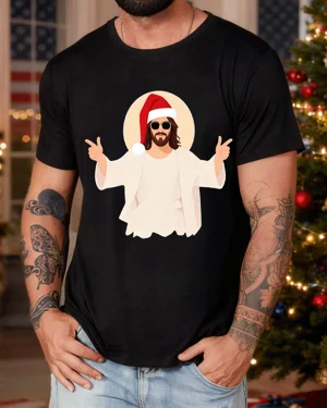 Christmas Jesus with Santa...