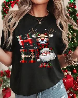 Christmas Deer and Santa HO...